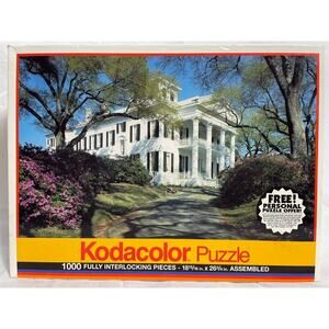 Vintage Kodacolor Puzzle Stanton Hall 1000 Pieces Rose Art New Sealed